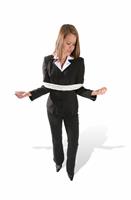 Tied Business Woman stock photo