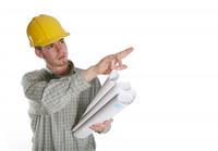 Construction Man stock photo