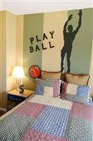 Basketball Bedroom stock photo