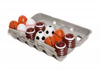 Sports Ball Eggs stock photo