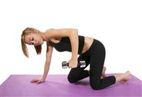 Woman Exercising stock photo