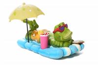 Frog on Vacation stock photo