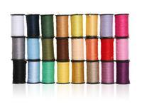 Wall of Sewing Thread stock photo