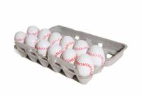 Baseball Eggs stock photo