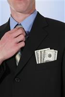 Business Man with Money stock photo