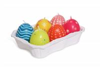 Easter Candle Eggs stock photo
