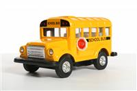 Toy School Bus stock photo