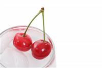 Cherries in Water stock photo