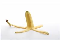 Banana Peel stock photo