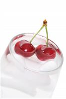 Cherries in Water stock photo