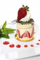 Strawberry Dessert stock photo