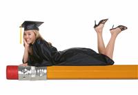 Graduate Woman stock photo