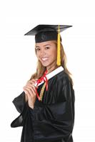 Gorgeous Graduation Woman stock photo