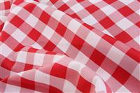 Plaid Tablecloth stock photo