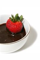 Strawberries and Chocolate stock photo