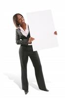Business Woman Presenting stock photo