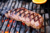 Steak on Grill stock photo