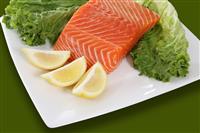Raw Salmon stock photo