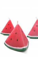 Watermelon Candles stock photo