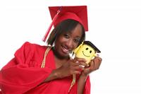 Woman Graduate stock photo