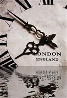 Antique Clock in Water stock photo