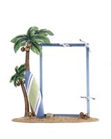 Tropical Picture Frame stock photo