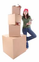 Woman Packing stock photo
