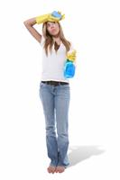 Cleaning Woman stock photo