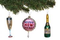 New Years Ornaments stock photo