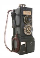 Old Vintage Pay Phone stock photo