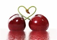 Cherries in Love stock photo