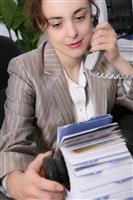 Woman Secretary stock photo