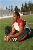 Football Player Workout stock photo