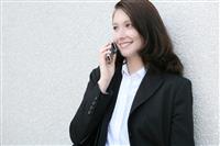 Business Woman on Phone stock photo
