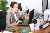 Busy Business Woman stock photo