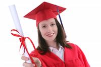 Graduation Woman stock photo