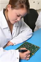 Women Technician stock photo