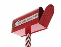 Christmas Mailbox stock photo