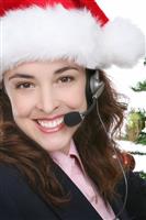 Business at Christmas stock photo