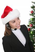 Business at Christmas stock photo