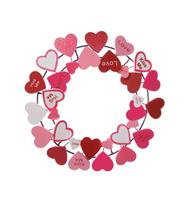 Valentines Wreath stock photo