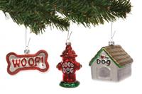 Dog Christmas Ornaments stock photo