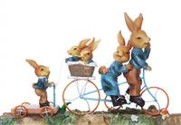 Easter Rabbit Family stock photo