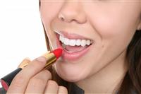 Woman with Lipstick stock photo