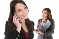 Attractive Business Phone stock photo