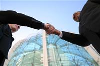 Business Man Handshake stock photo