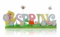 Easter Spring Sign stock photo