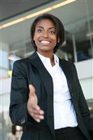 Business Woman Handshake stock photo