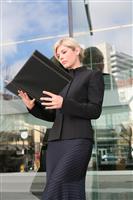 Blonde Business Woman stock photo