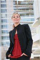 Beautiful Blonde Business Woman stock photo